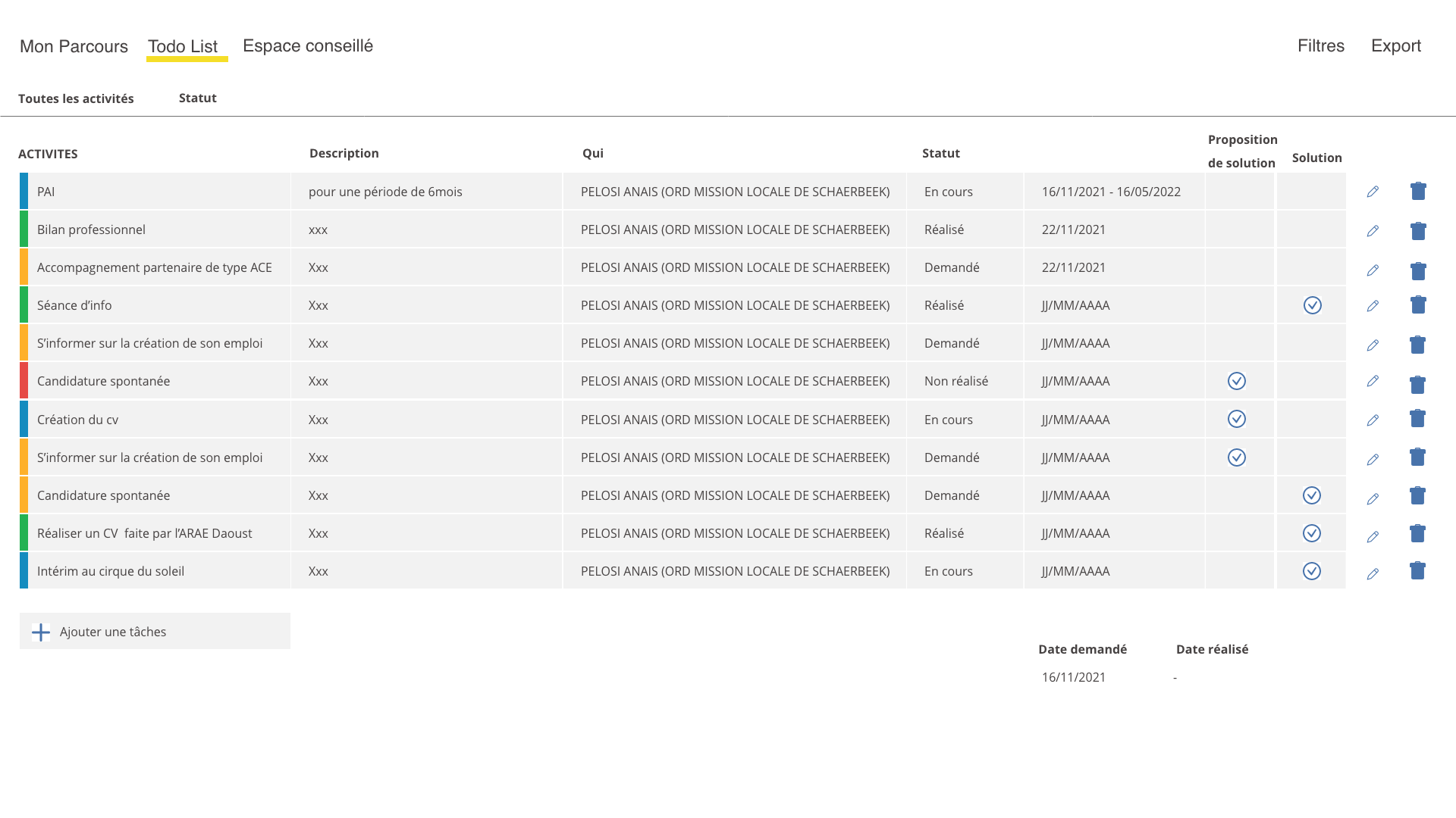 Todolist – 1
